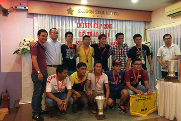 Vina Engineer Tham Gia Giải Bóng Đá Daikin Final Cup 2015